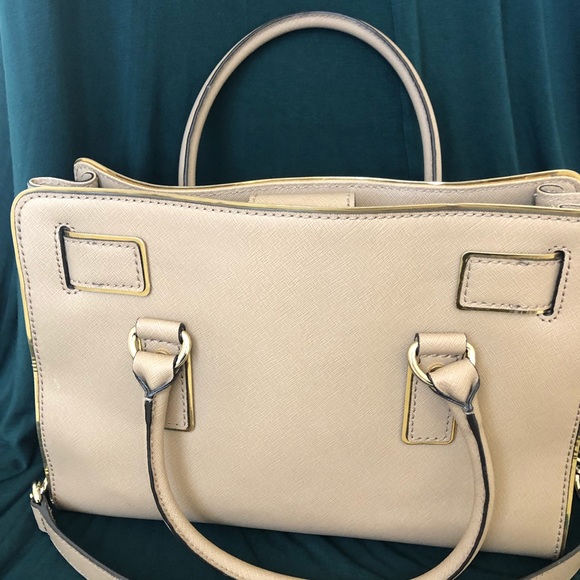 Khaki Michael Kors Hamilton Satchel - Picture 6 of 6